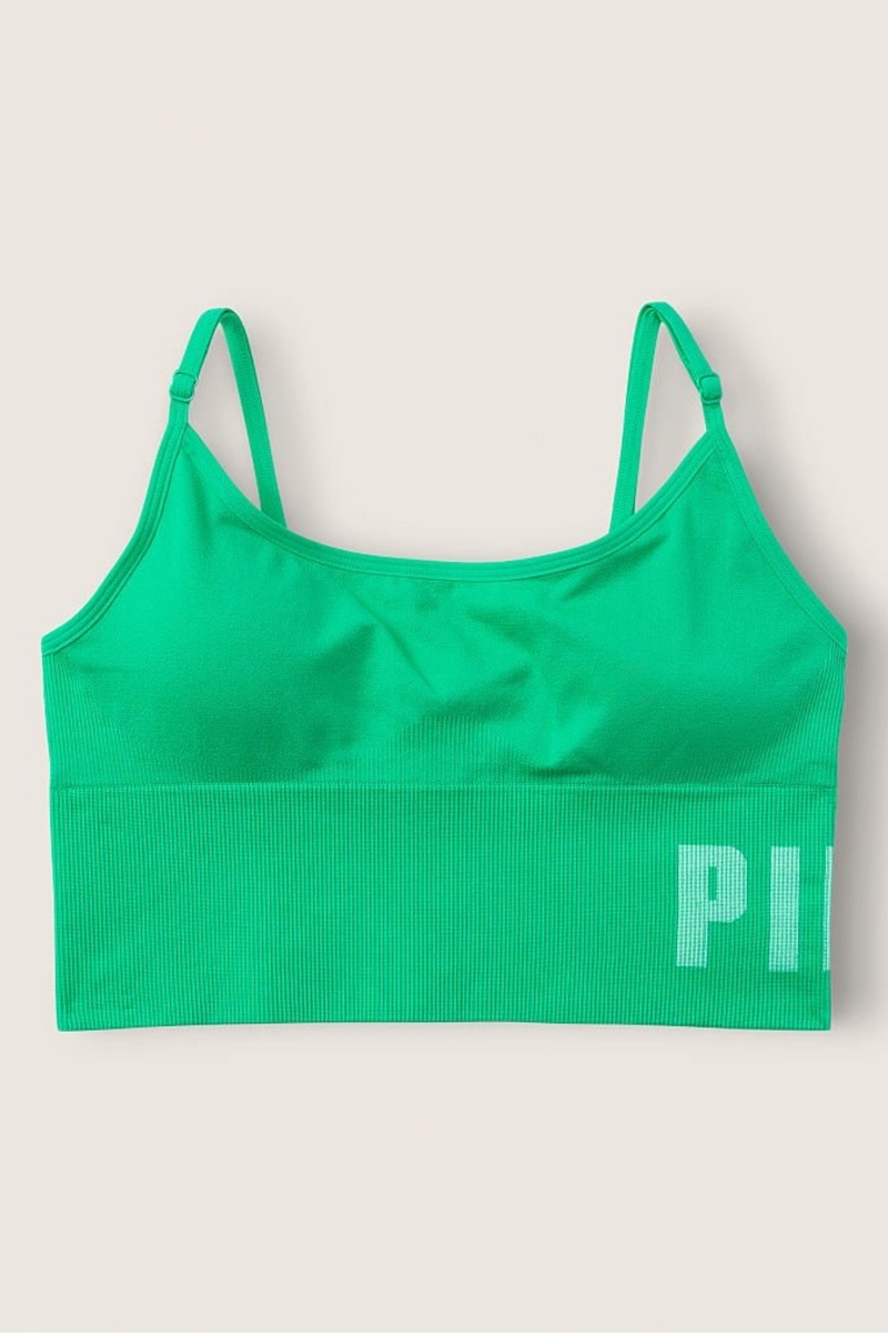 Victoria's Secret Seamless Seamless Lightly Gevoerde Low Impact Sports Bra Groen | 31245-AMFP