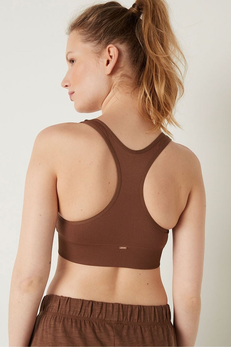 Victoria's Secret Seamless Seamless Plunge Bralette Bruin | 23507-MLAD