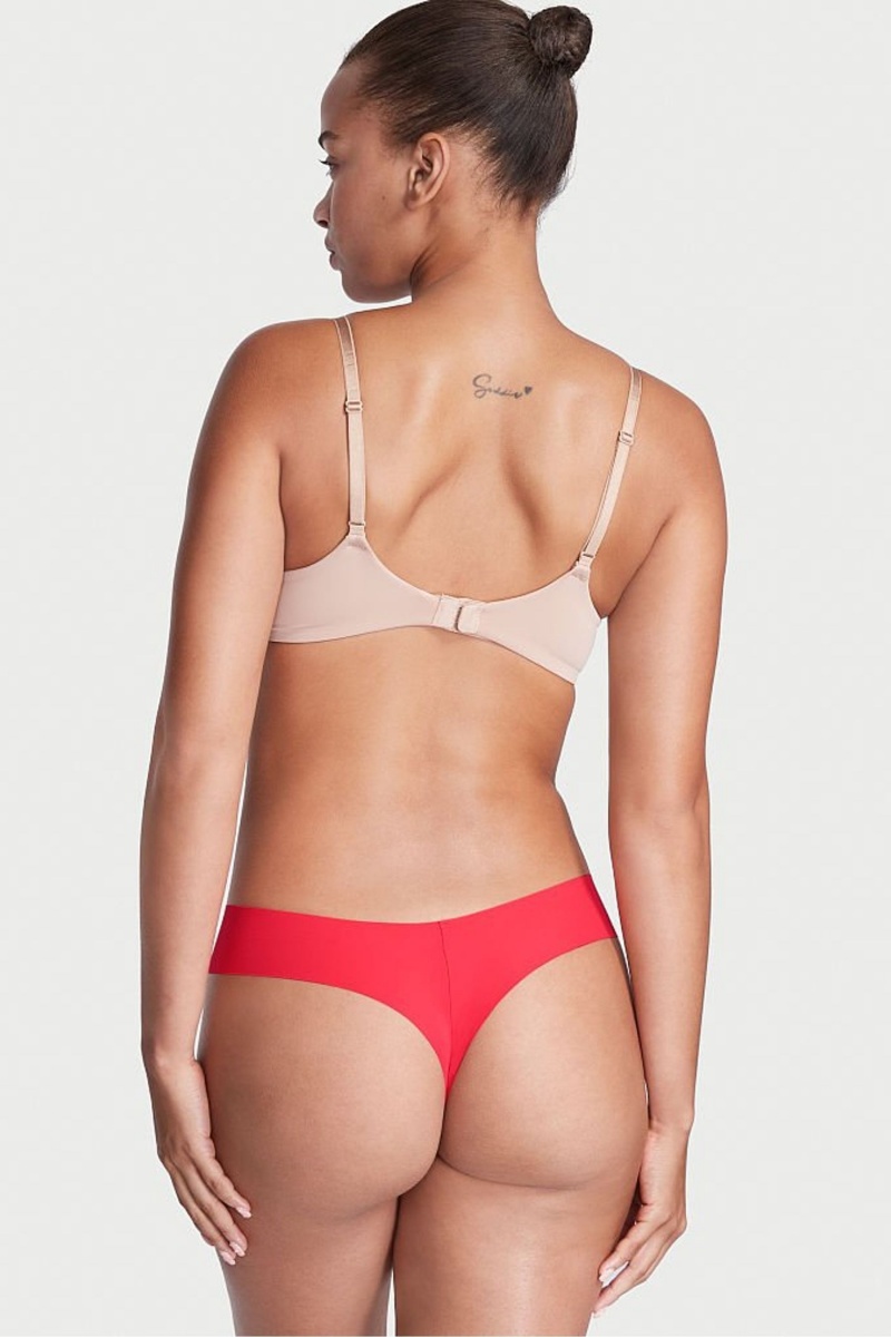 Victoria's Secret Sexy Illusions by Victorias Secret Smooth No Show String Knickers Roze | 76925-MNUK