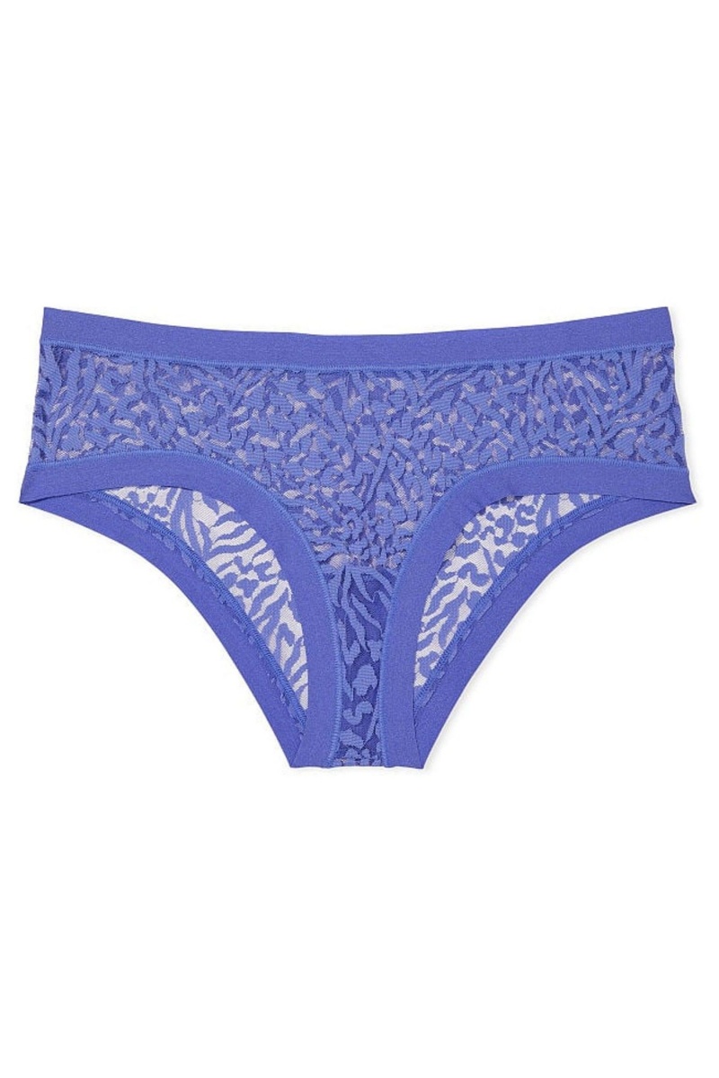 Victoria's Secret Sexy Illusions by Victorias Secret Mesh No Show Cheeky Knickers Zwart | 13042-OBTU