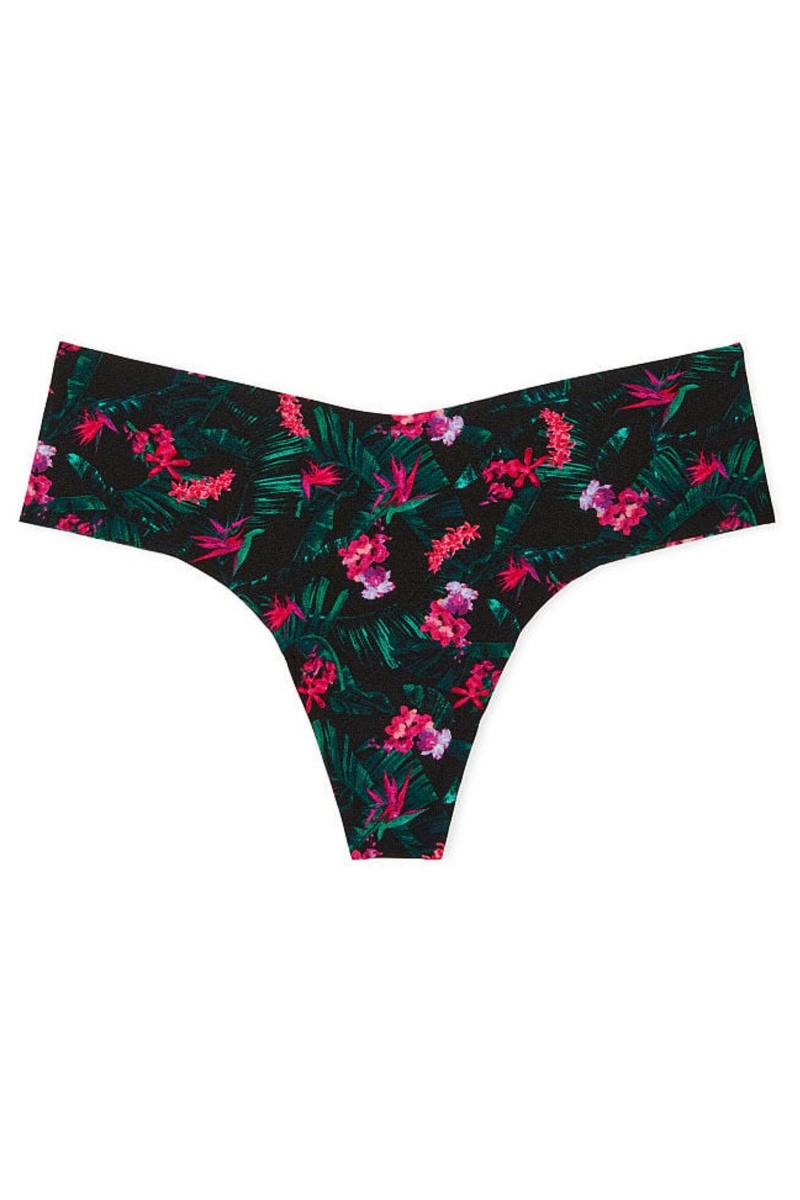 Victoria's Secret Sexy Illusions by Victorias Secret No Show String Knickers Zwart | 39705-FOQW