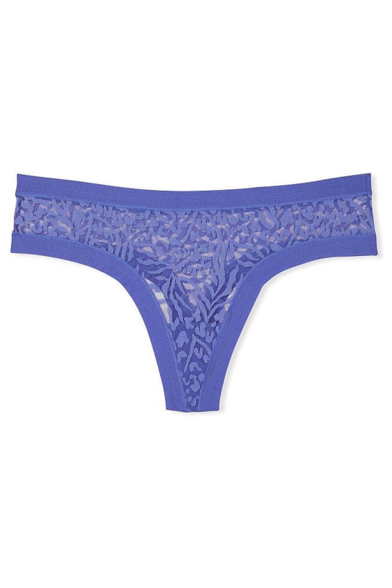 Victoria's Secret Sexy Illusions by Victorias Secret No Show String Knickers Zwart | 65498-DKTO