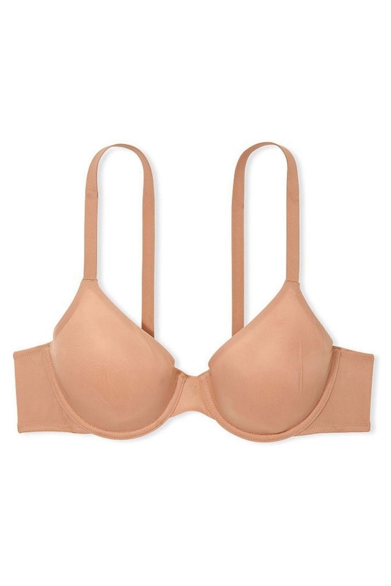 Victoria's Secret Sexy Illusions by Victorias Secret Angelight FullCoverage Smooth Bra Praline Nude | 62014-LQZD