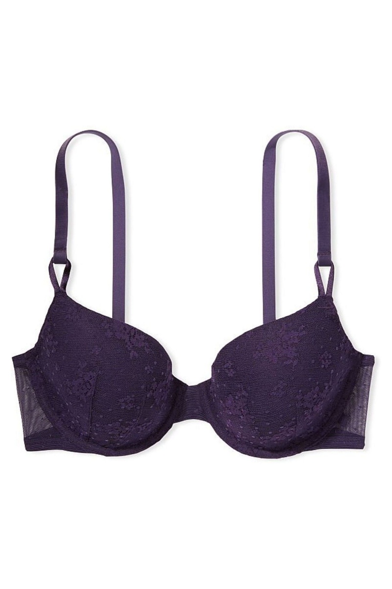 Victoria's Secret Sexy Tee Kanten Lightly Gevoerde T-Shirt Bra Zwart | 08942-RVSW