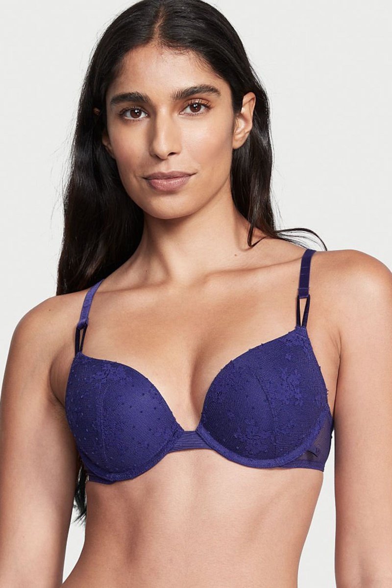 Victoria\'s Secret Sexy Tee Kanten Push Up Bra Rood | 78435-IUEW