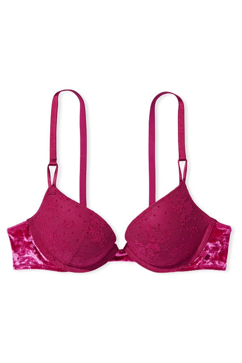 Victoria's Secret Sexy Tee Kanten Push Up Bra Rood | 83206-GZFE