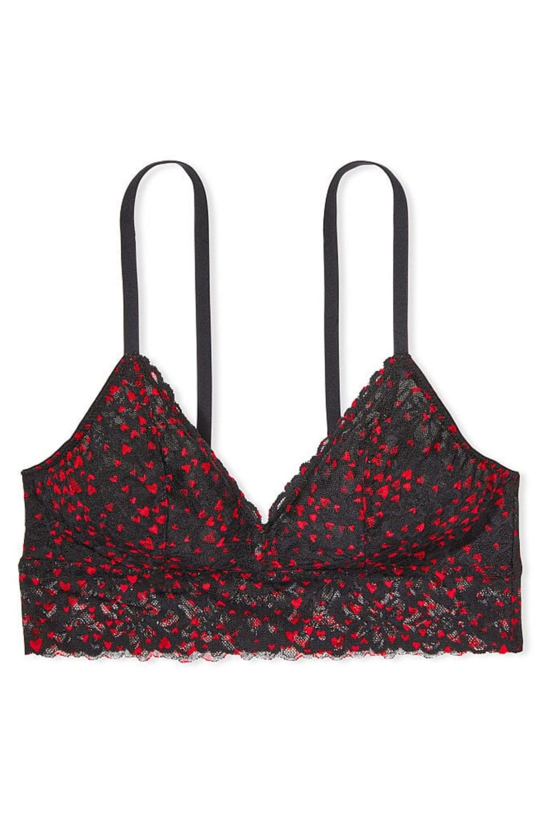 Victoria's Secret Sexy Tee Kanten Unlined Bralette Zwart | 43572-DSFN