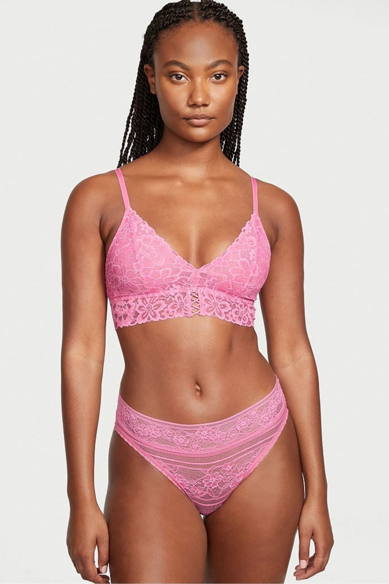 Victoria's Secret Sexy Tee Kanten Unlined Bralette Zwart | 05623-YUVJ