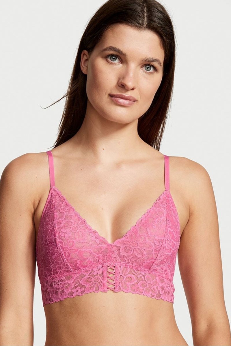 Victoria\'s Secret Sexy Tee Kanten Unlined Bralette Zwart | 05623-YUVJ