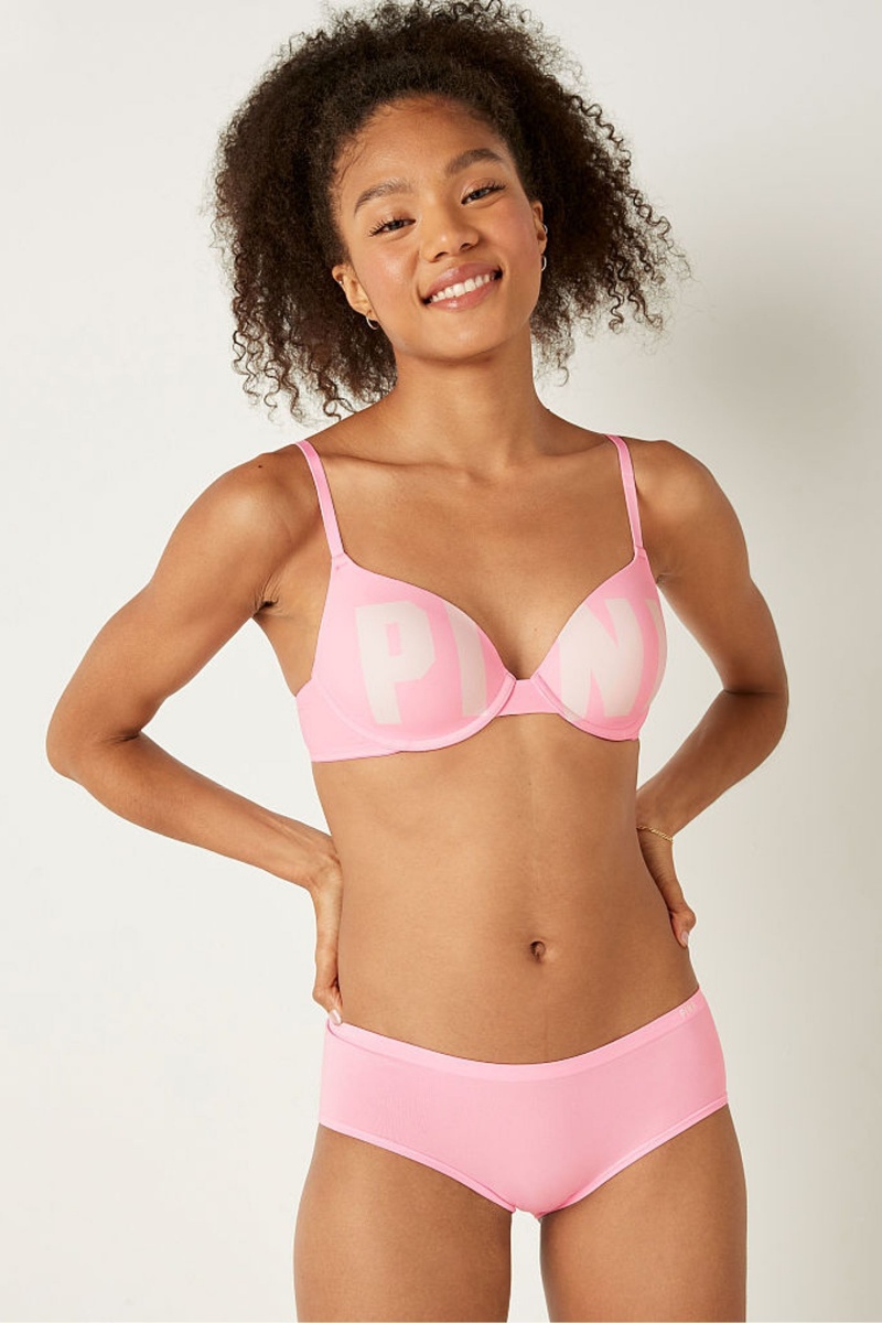 Victoria\'s Secret Smooth Lightly Gevoerde T-Shirt Bra Wit | 41326-ZBIW