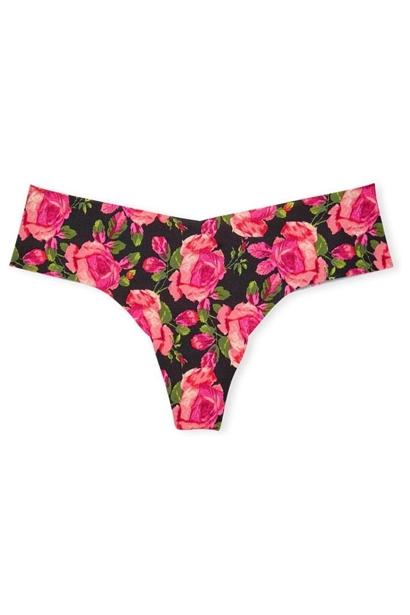 Victoria's Secret Smooth No Show String Knickers Zwart | 60985-PSGV