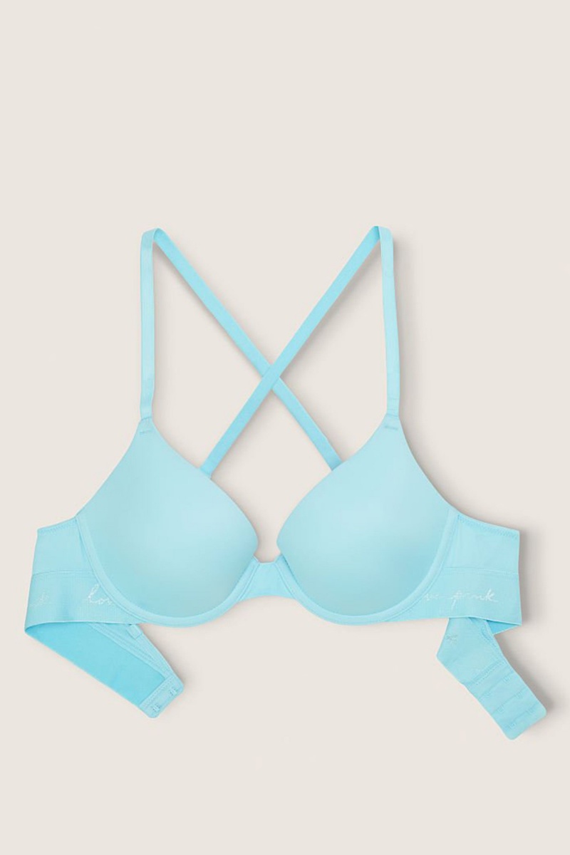 Victoria's Secret Smooth Push Up T-Shirt Bra Zwart | 03742-EIWN