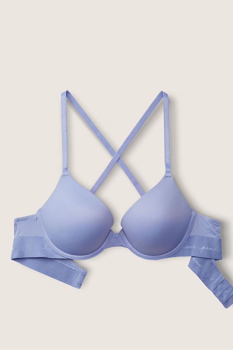 Victoria's Secret Smooth Push Up T-Shirt Bra Zwart | 79631-TFMC