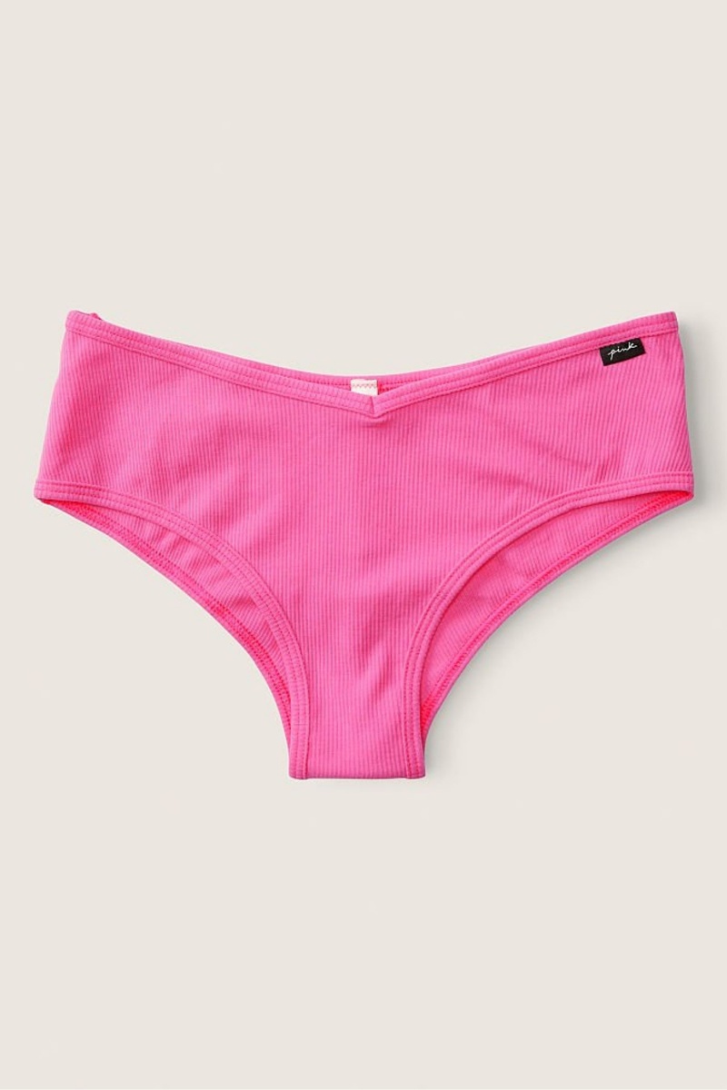 Victoria\'s Secret Stretch Katoenen Katoenen Cheeky Knickers Roze | 02684-KYPC