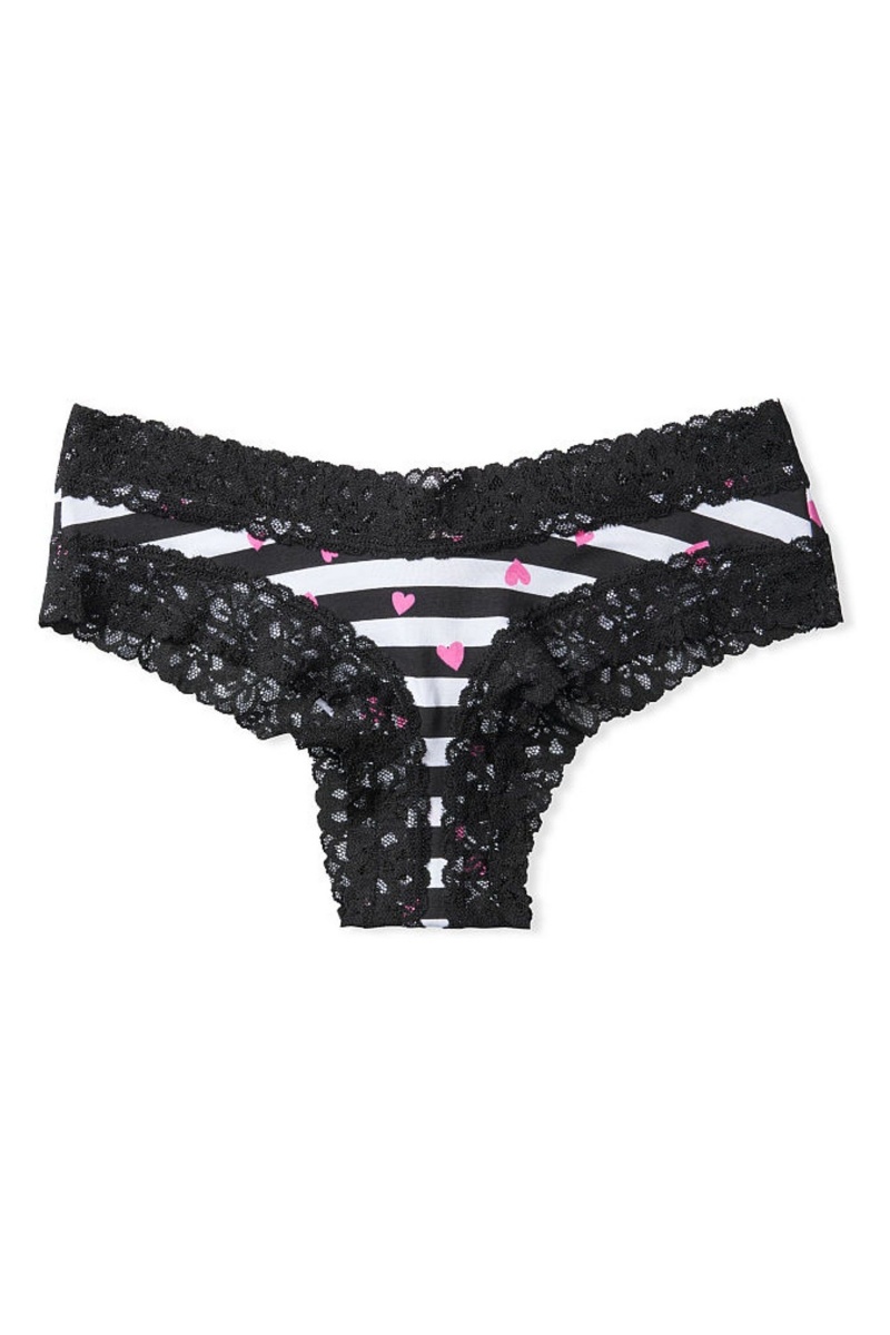 Victoria's Secret Stretch Katoenen LCE W CTN CHEEKY Aqua Daisy Dot | 21495-TNRA