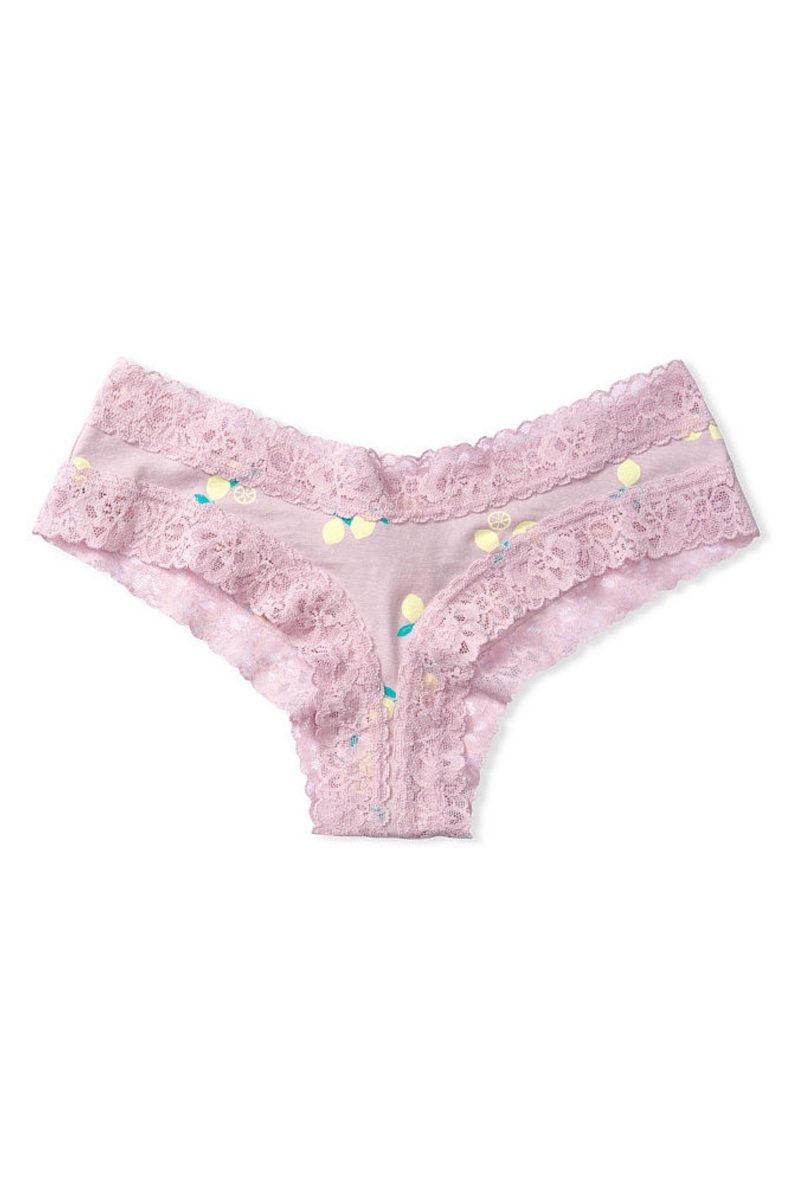 Victoria's Secret Stretch Katoenen LCE W CTN CHEEKY Aqua Daisy Dot | 02365-HLOV