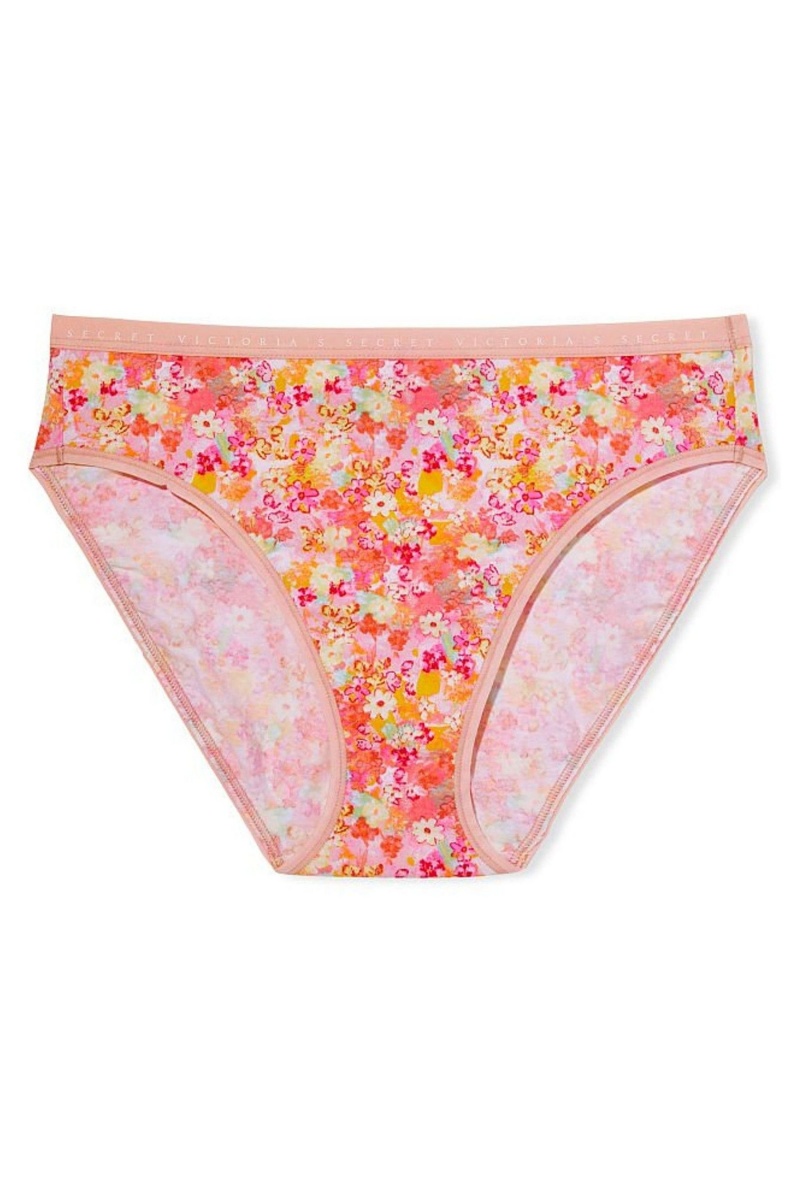 Victoria's Secret Stretch Katoenen Stretch Katoenen High Leg Brief Knickers Zwart | 61534-KNGV