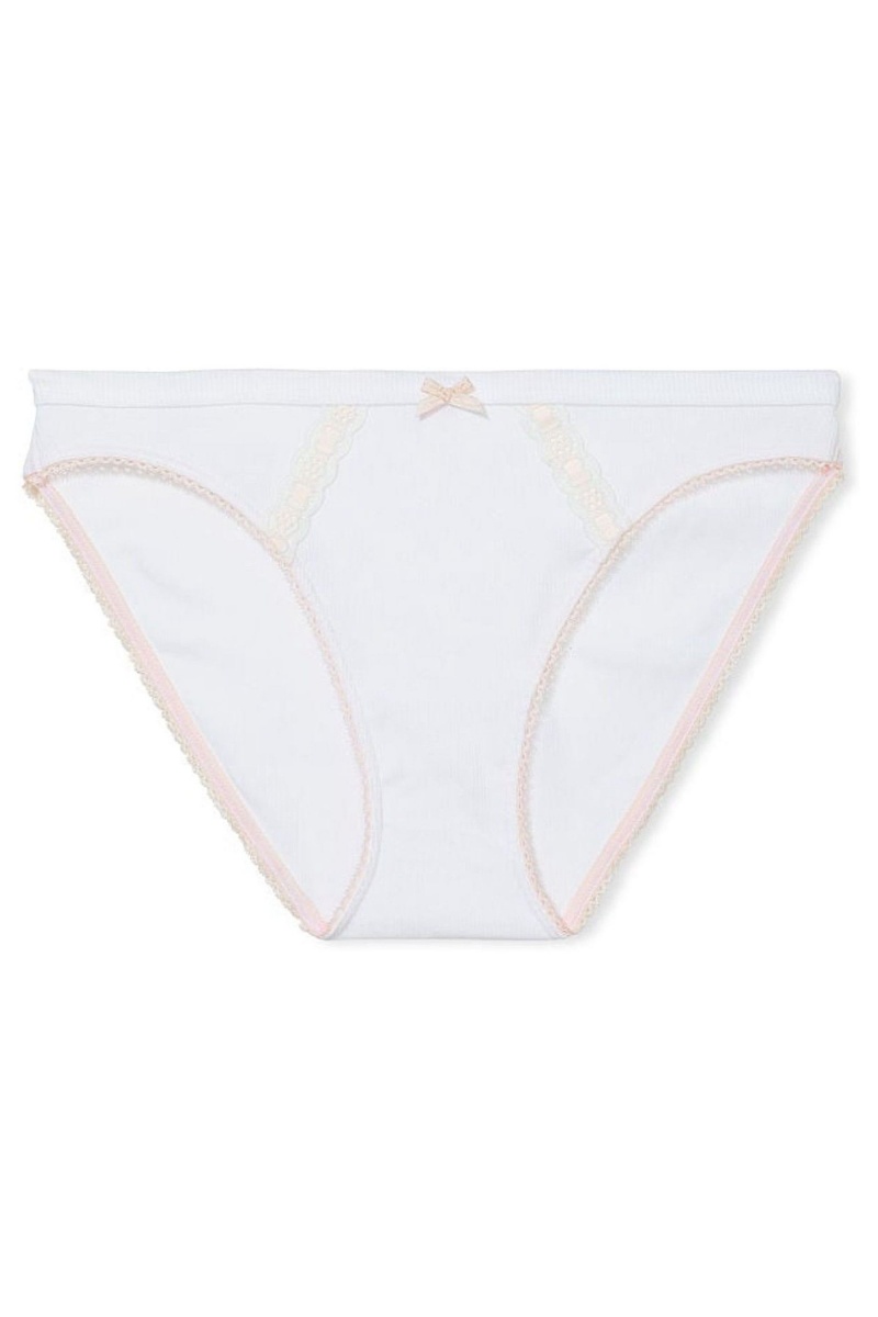 Victoria's Secret Stretch Katoenen Stretch Katoenen Bikini Knickers Blauw | 63128-BOAM