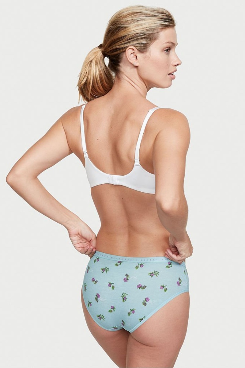 Victoria's Secret Stretch Katoenen Stretch Katoenen Hipster Knickers Berry Blush Casual Stripe | 36514-NKWY