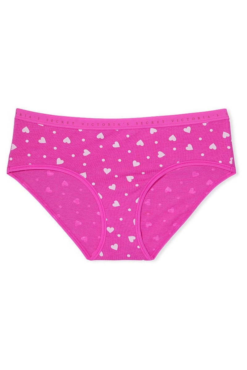 Victoria's Secret Stretch Katoenen Stretch Katoenen Hiphugger Panty Zwart | 86073-TVGS