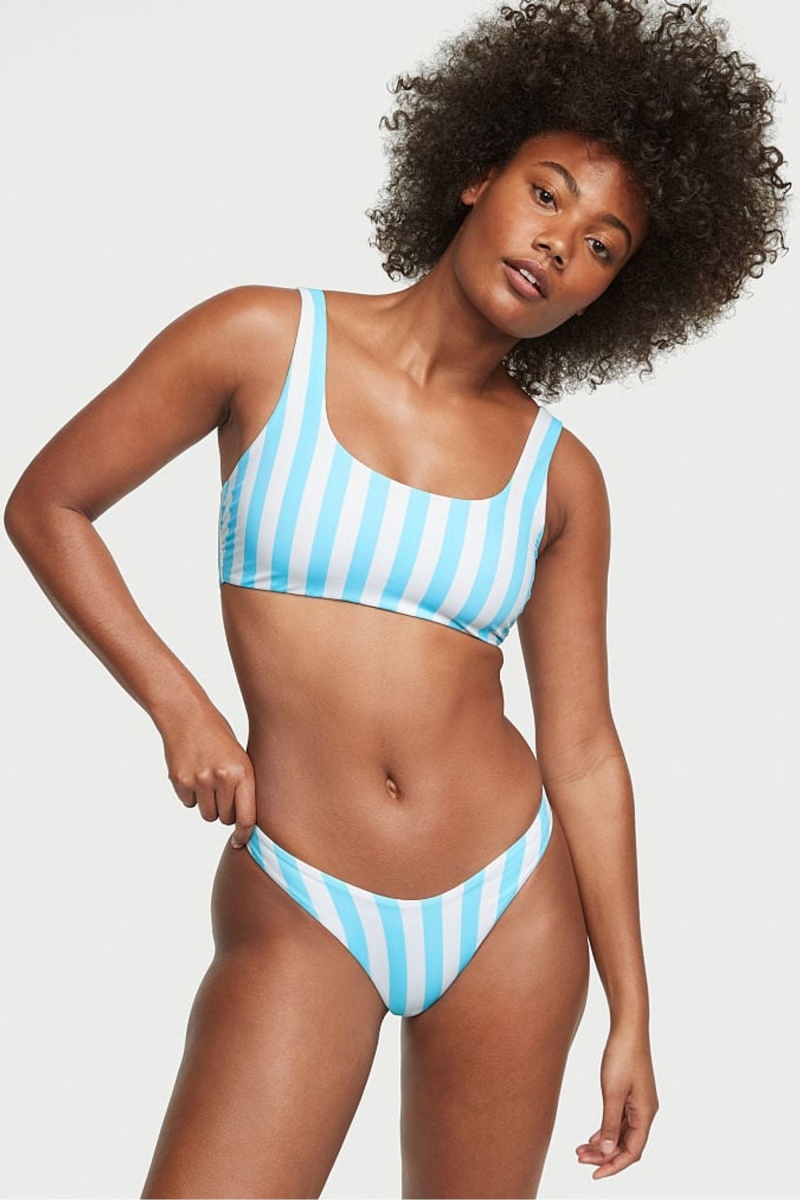 Victoria\'s Secret Swim Bikini Bottom Blauw | 65234-GIME