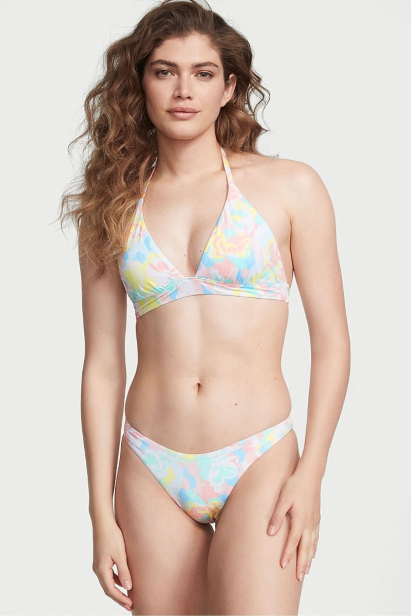 Victoria\'s Secret Swim Bikini Top Camo Blauw | 81093-EXPA