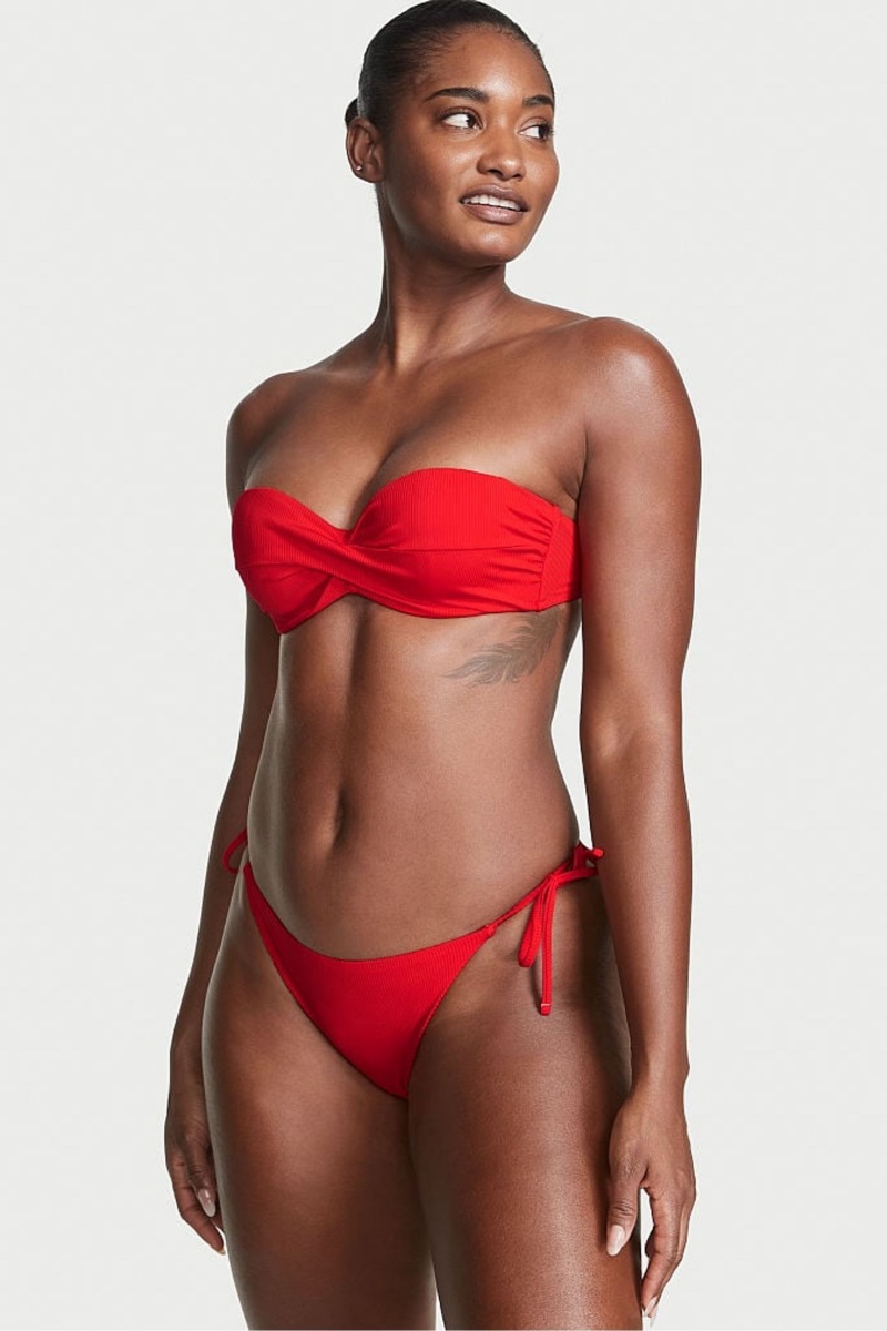 Victoria\'s Secret Swim Bikini Top Rood | 96845-YNJK