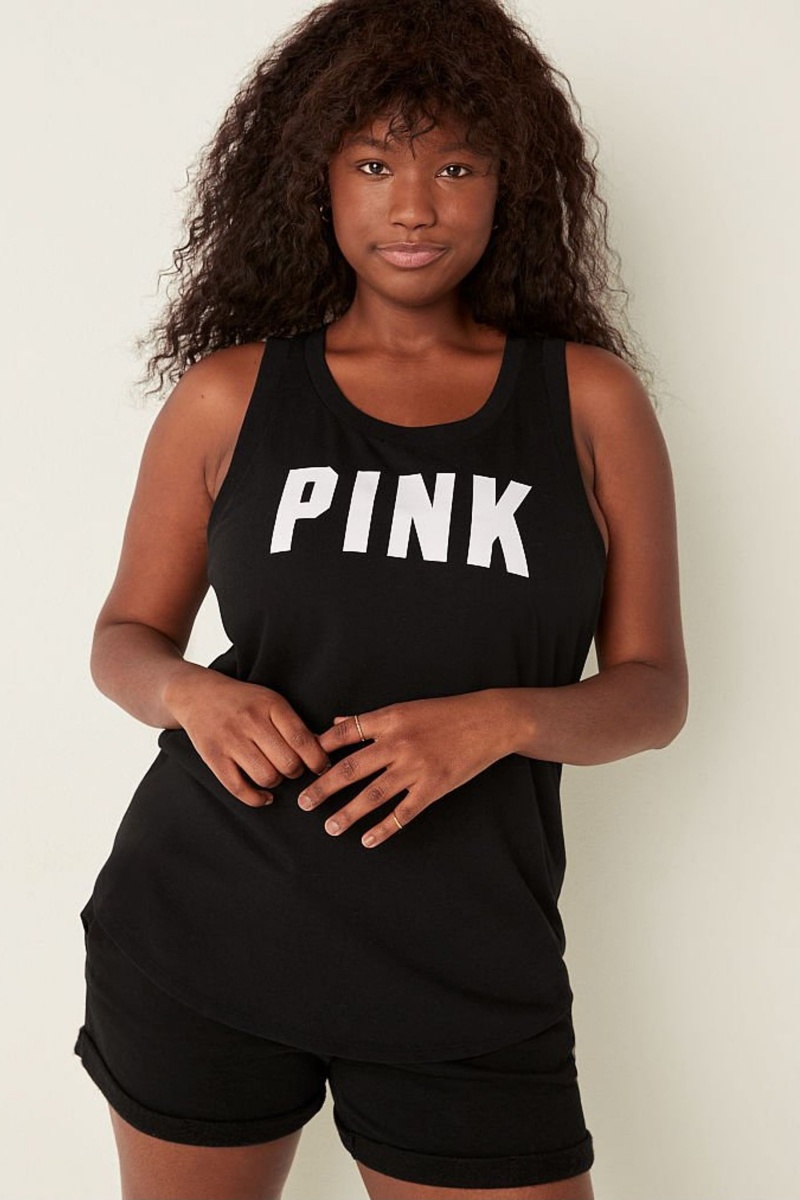 Victoria\'s Secret Tank Top Zwart | 61735-AUOE