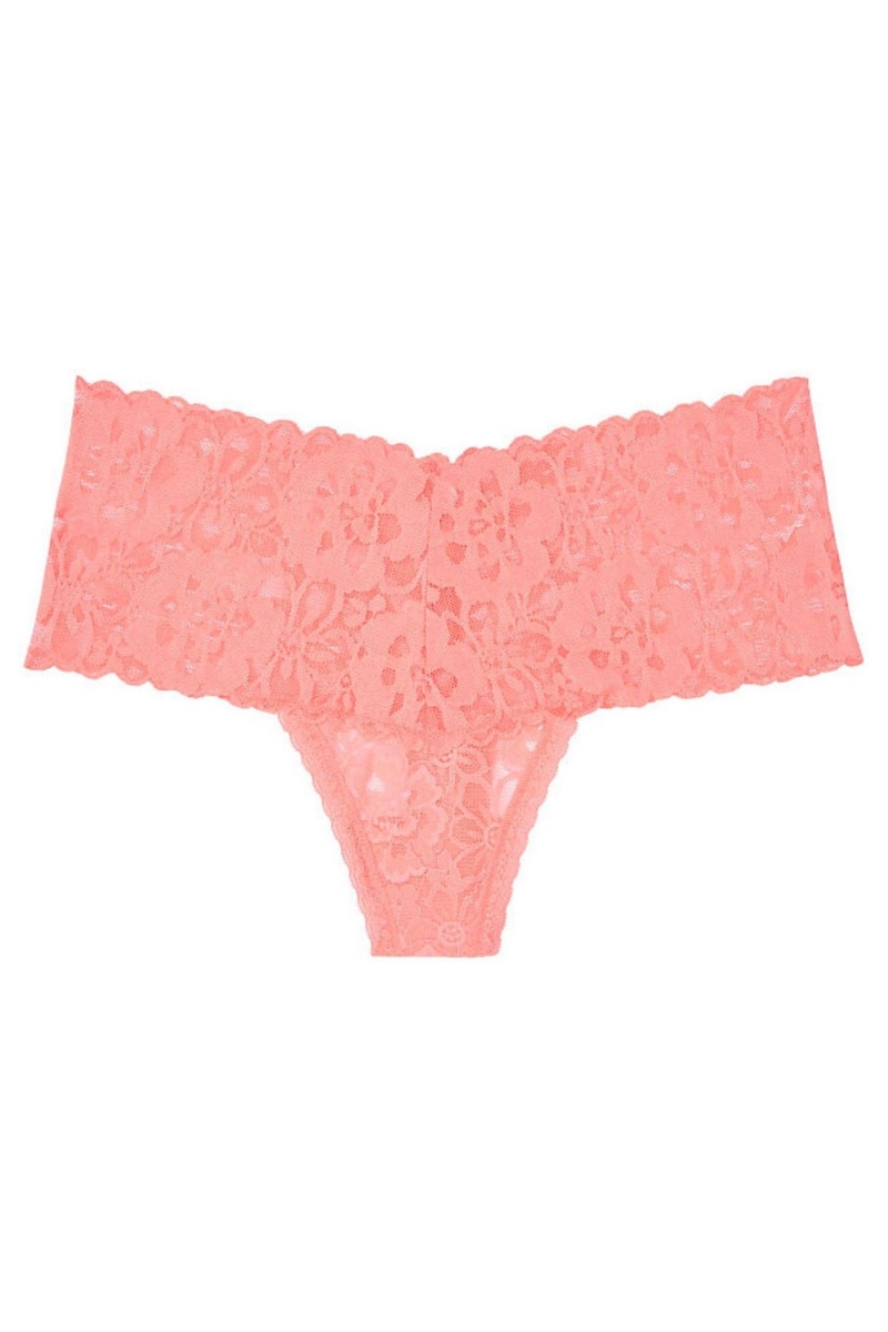 Victoria's Secret The Lacie Kanten Brede Band String Panty Roze | 20834-HPSR