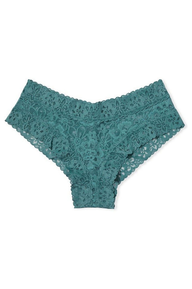 Victoria's Secret The Lacie Kanten Cheeky Knickers Blauw | 17608-WJAI