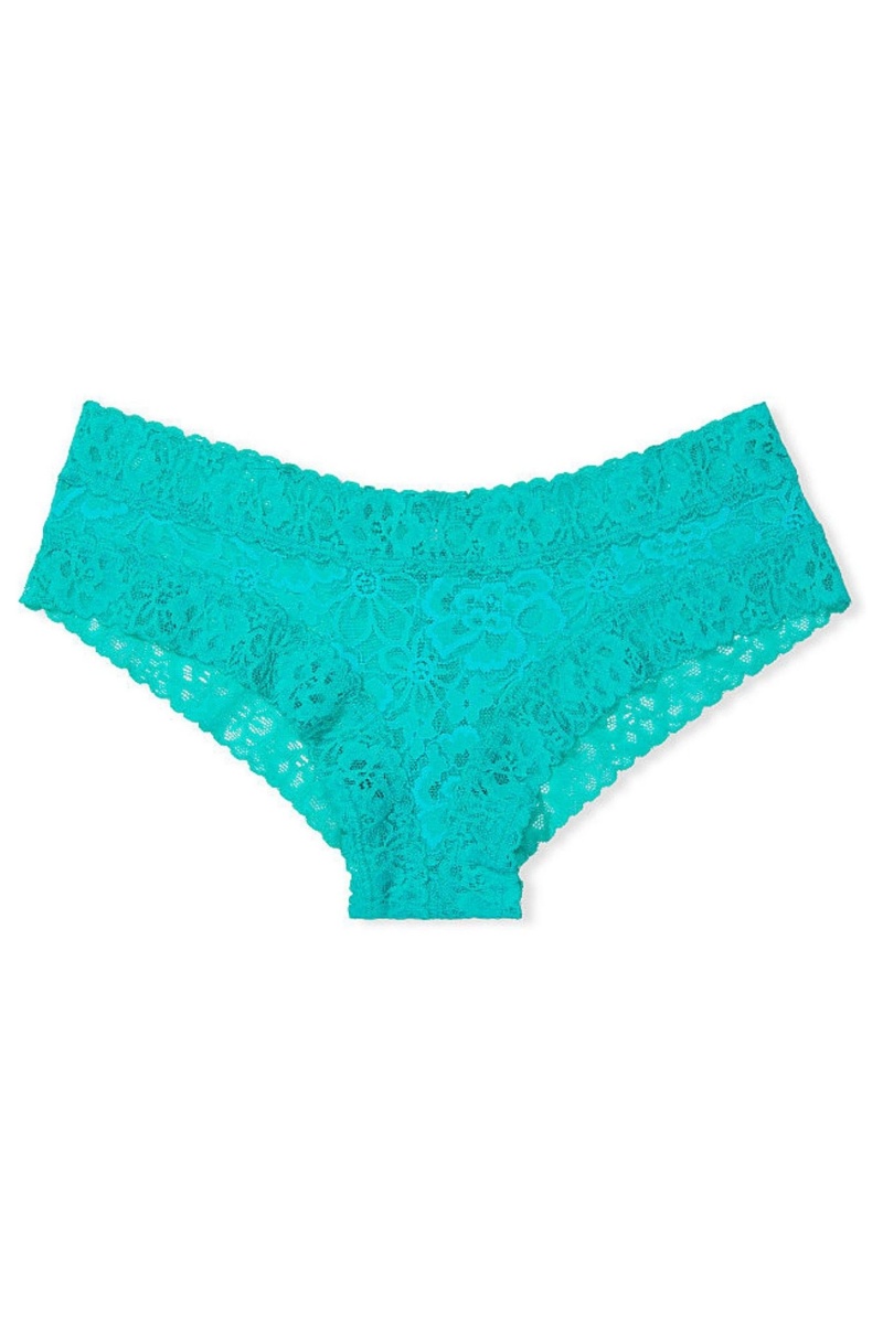 Victoria's Secret The Lacie Kanten Cheeky Knickers Groen | 05739-VFRW