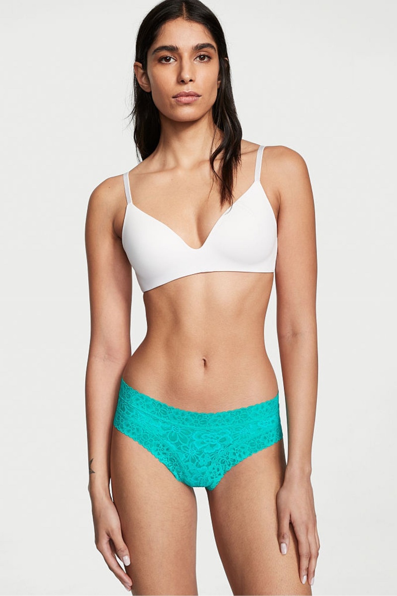 Victoria\'s Secret The Lacie Kanten Cheeky Knickers Groen | 05739-VFRW