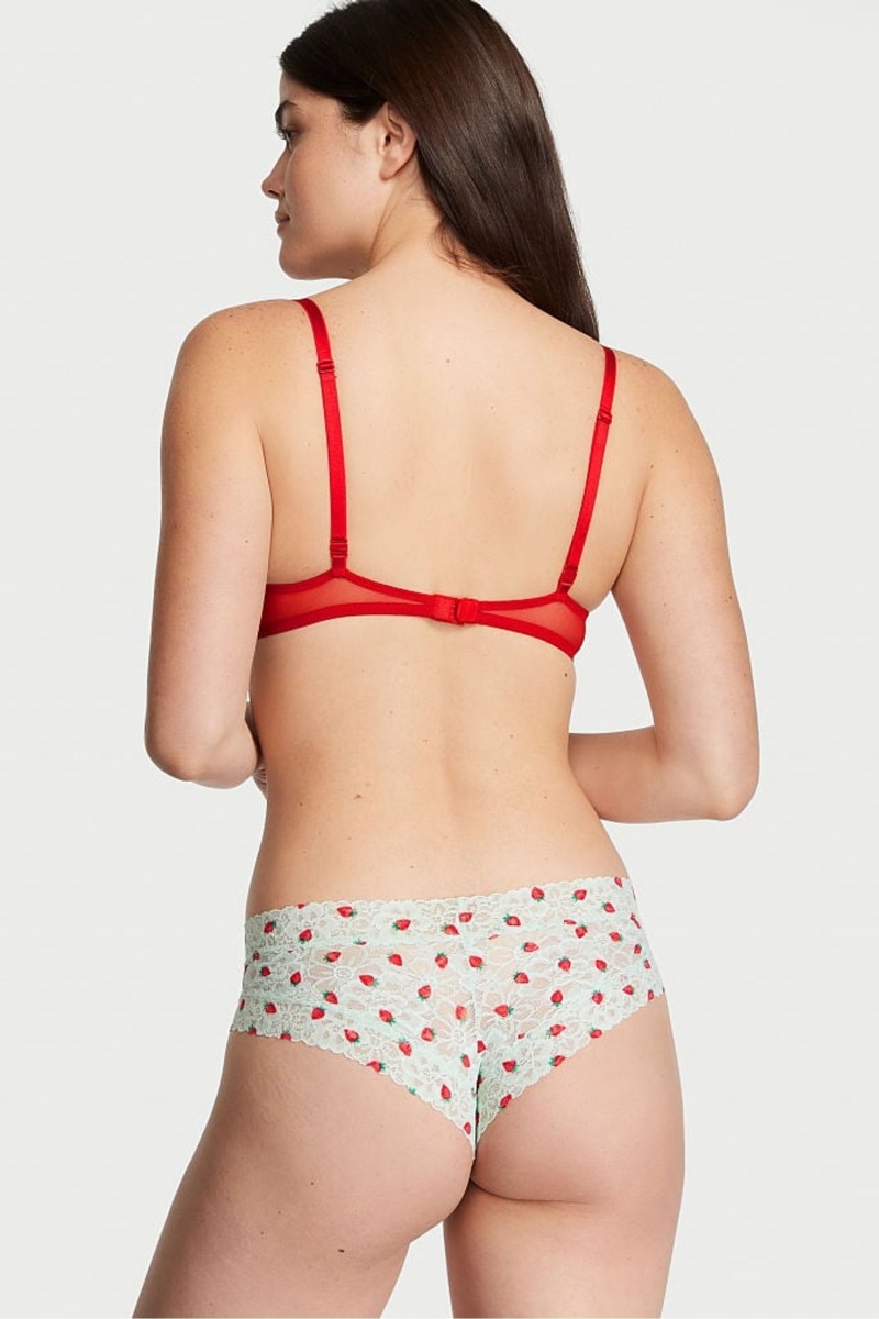 Victoria's Secret The Lacie Kanten Cheeky Knickers Groen | 49321-QOUA