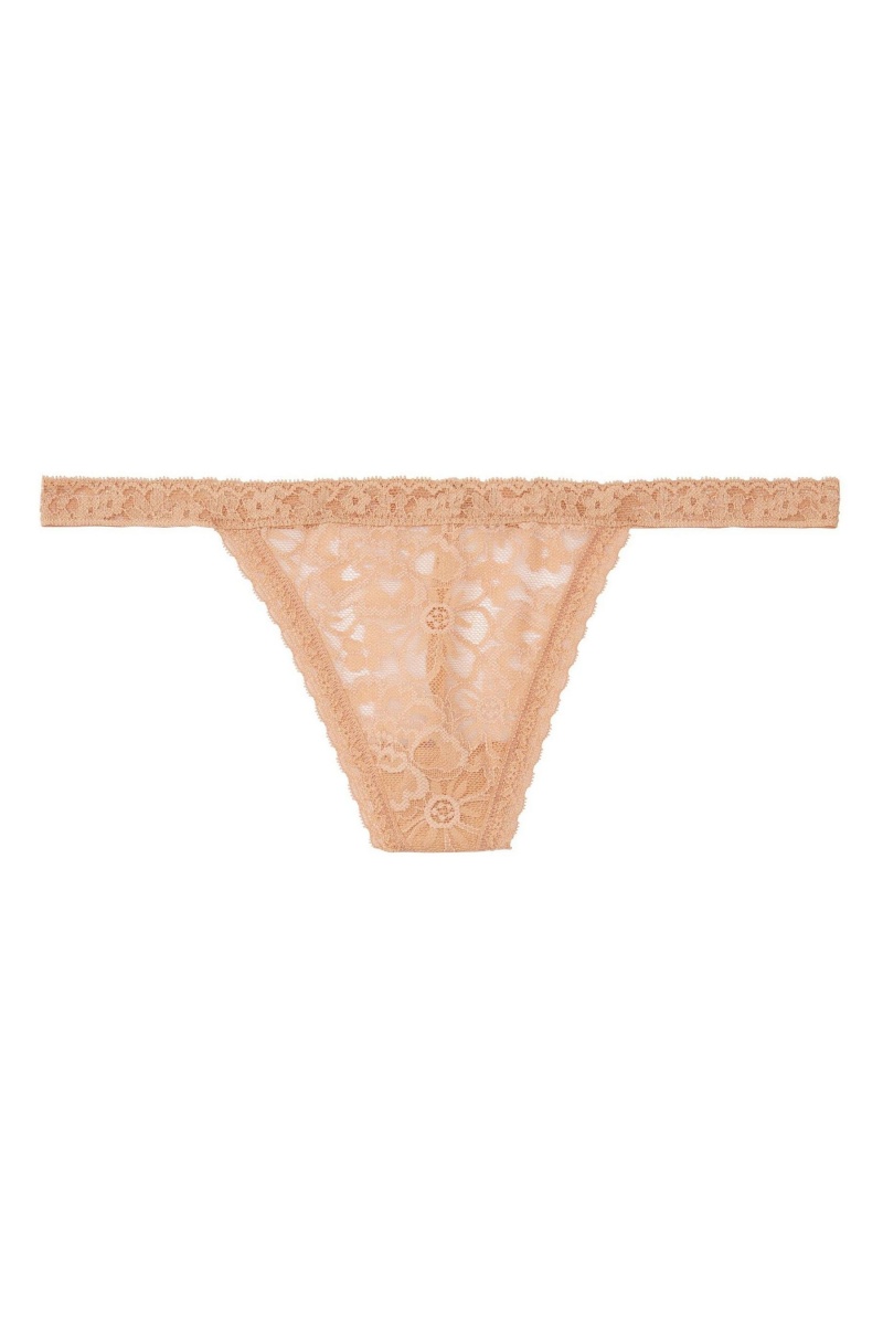 Victoria's Secret The Lacie Kanten G String Knickers Almost Nude | 04593-JTQS