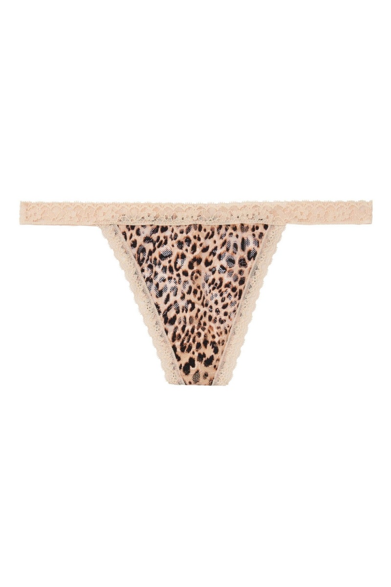 Victoria's Secret The Lacie Kanten G String Knickers Almost Nude | 32568-FURW