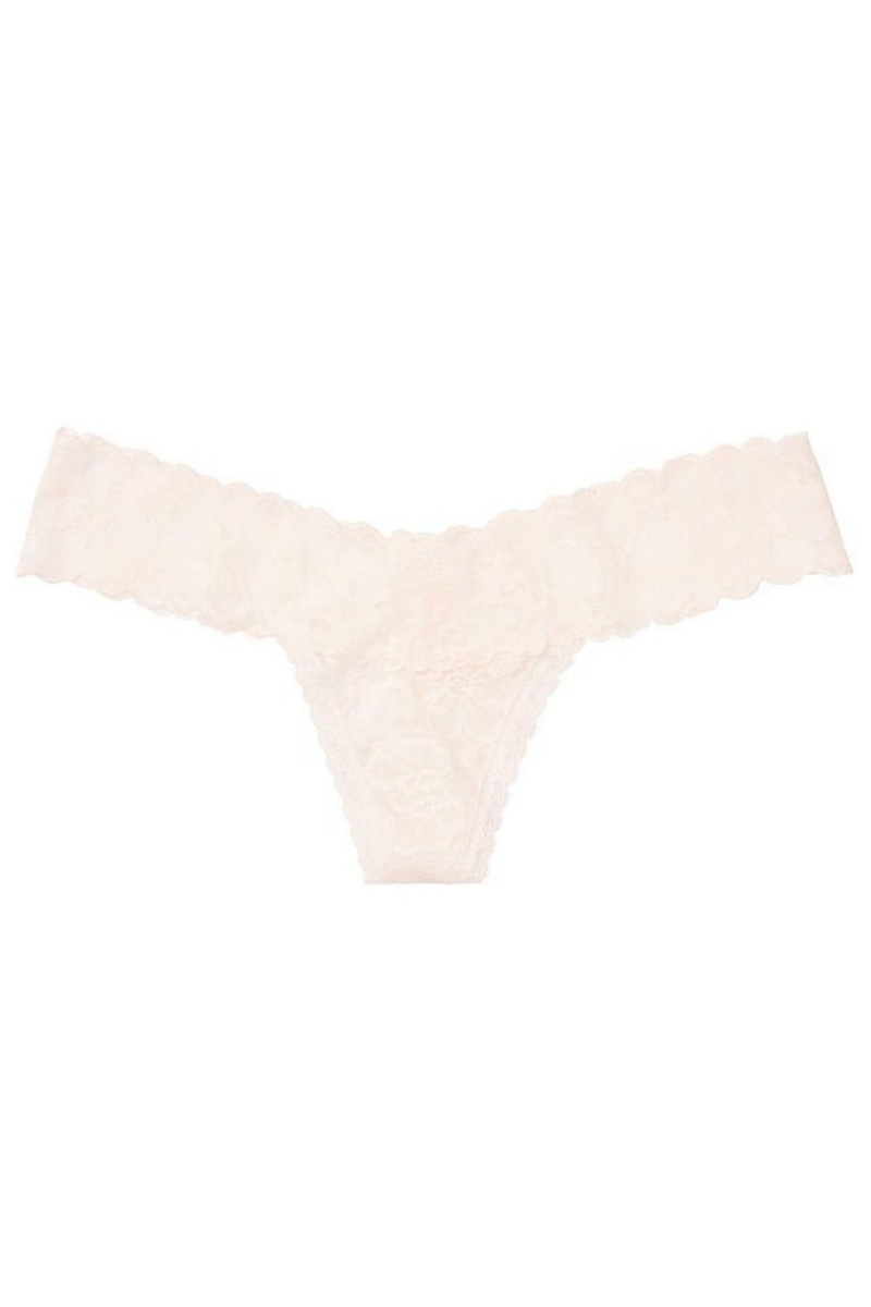 Victoria's Secret The Lacie Kanten String Knickers Blauw | 46032-PFZI