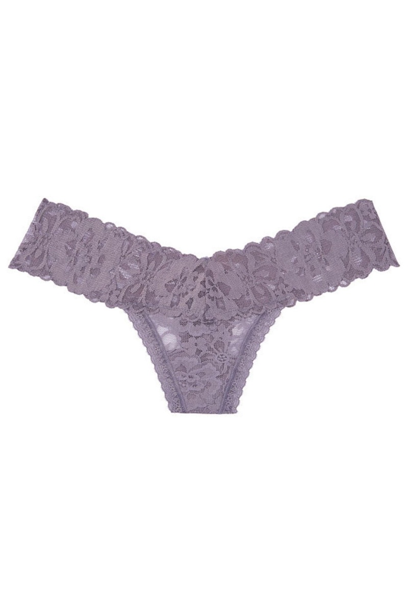 Victoria's Secret The Lacie Kanten String Knickers Blauw | 76082-VBUW