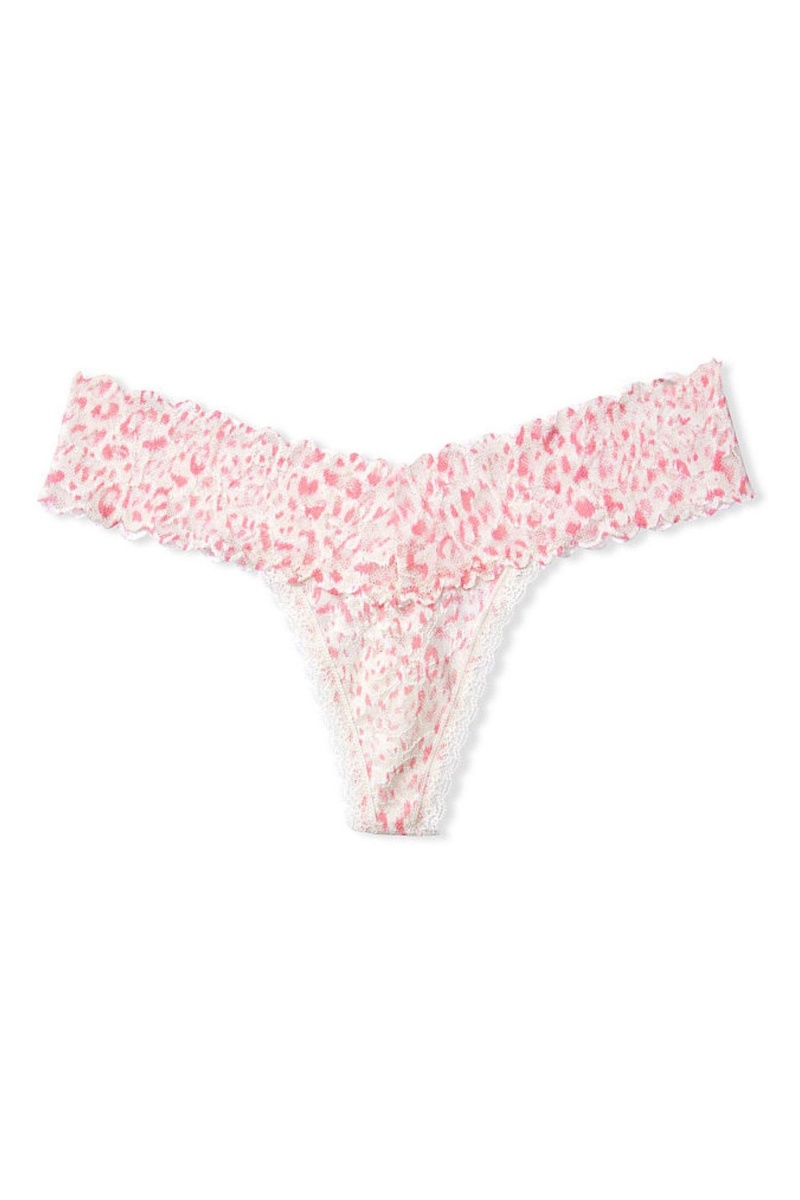 Victoria's Secret The Lacie Kanten String Knickers Blauw | 70491-IQPV