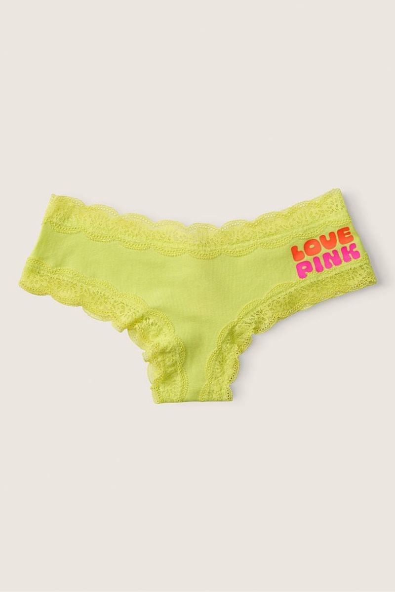 Victoria\'s Secret The Lacie Kanten Trim Cheeky Knickers Zwart | 31725-TNPA