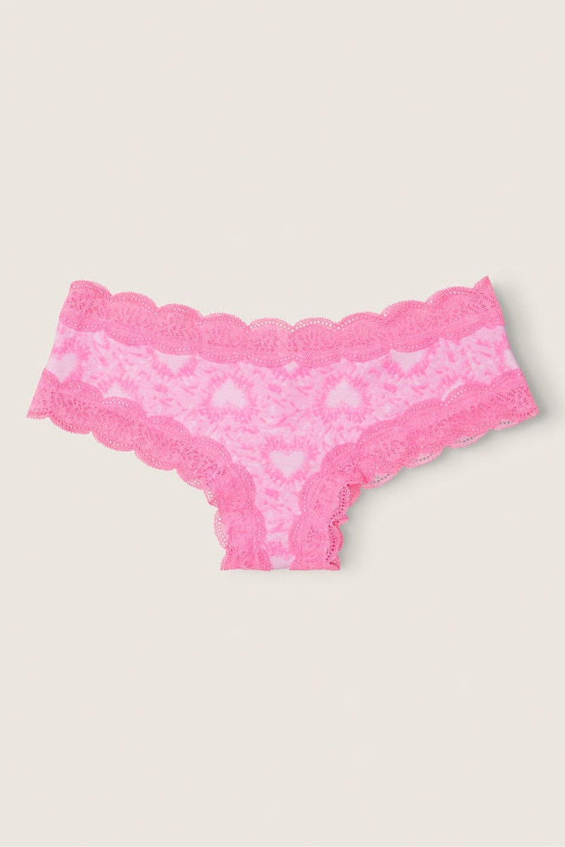 Victoria\'s Secret The Lacie Kanten Trim Cheeky Knickers Zwart | 08432-SRNC