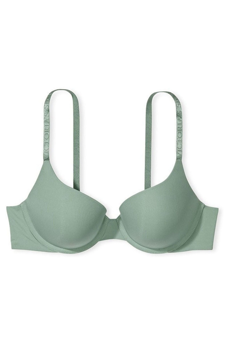 Victoria's Secret The T-Shirt Full Cup Push Up Smooth Bra Groen | 38925-SCUE