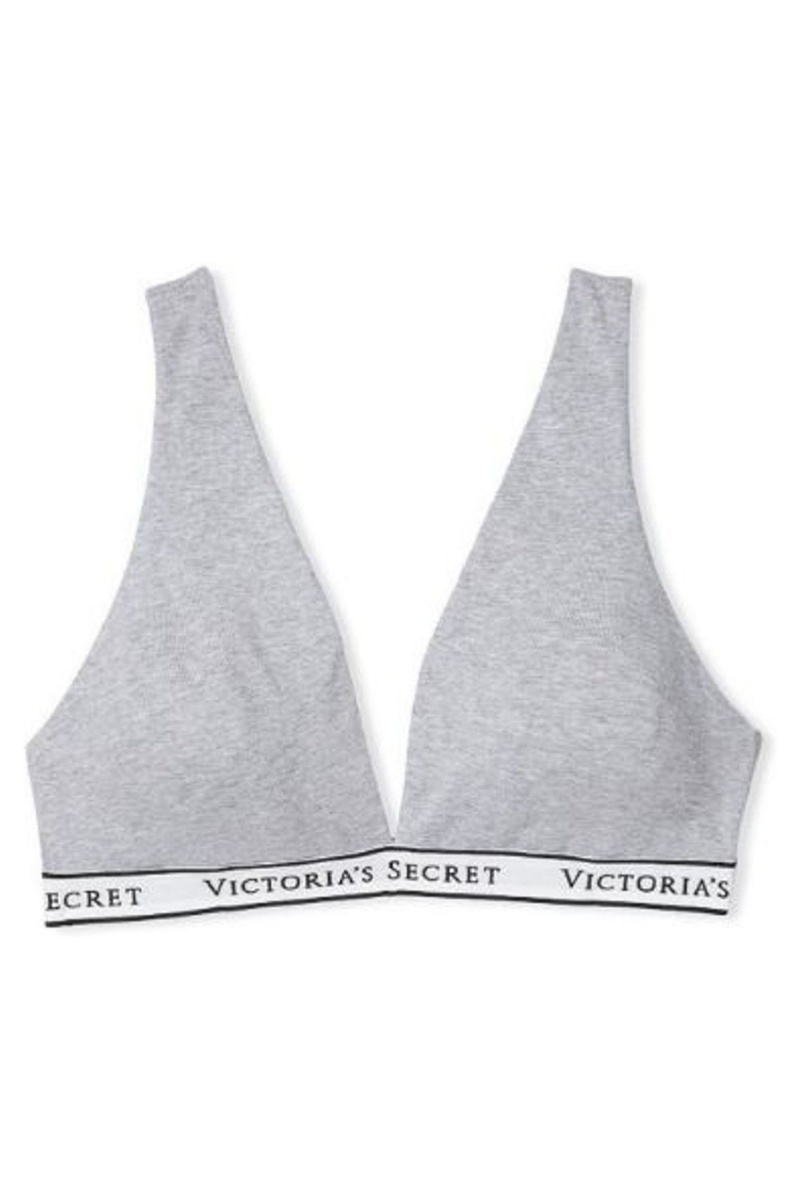 Victoria's Secret The T-Shirt Katoenen Logo Bralette Zwart | 36271-MIXV