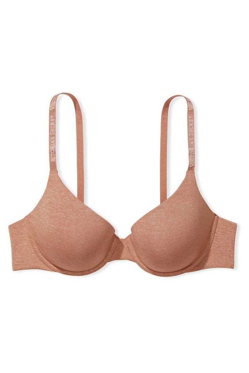 Victoria's Secret The T-Shirt Logo Riemen Bra Brilliant Blush Nude | 96805-BKSV