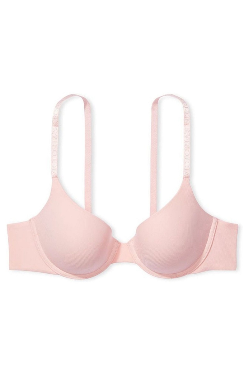 Victoria's Secret The T-Shirt Smooth Lightly Gevoerde T-Shirt Bra Roze | 17235-ZOTA