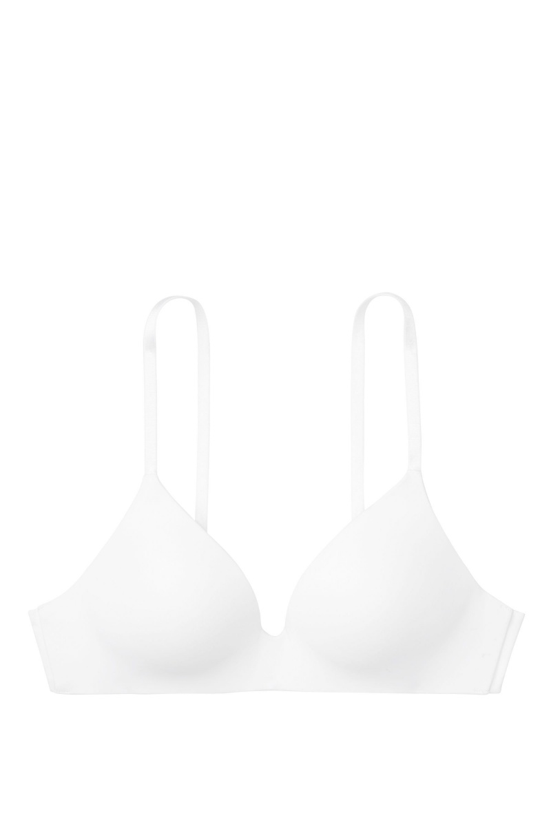 Victoria's Secret The T-Shirt Smooth Lightly Gevoerde Non Wired T-Shirt Bra Wit | 62934-SDNU