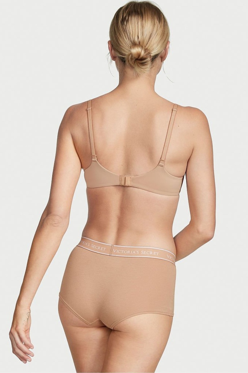 Victoria's Secret The T-Shirt Smooth Lightly Gevoerde Non Wired T-Shirt Bra Praline Nude | 29105-PQRS