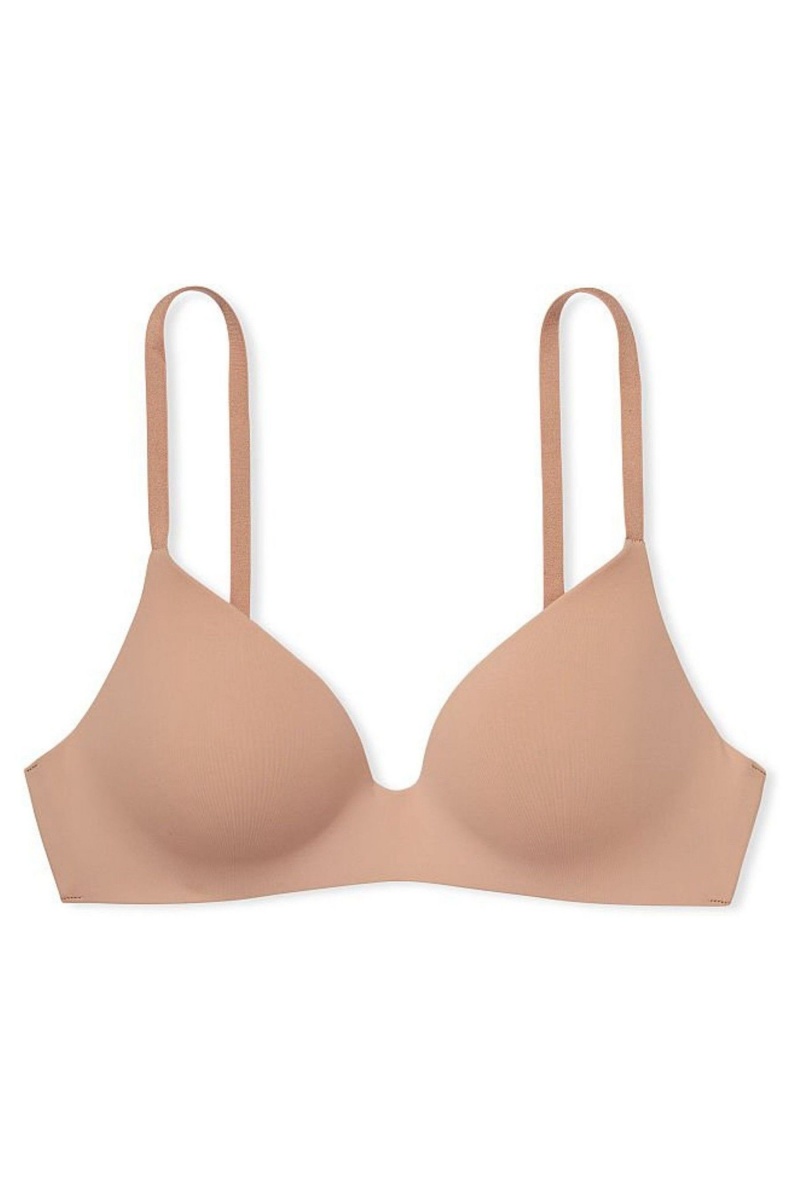 Victoria's Secret The T-Shirt Smooth Lightly Gevoerde Non Wired T-Shirt Bra Praline Nude | 29105-PQRS