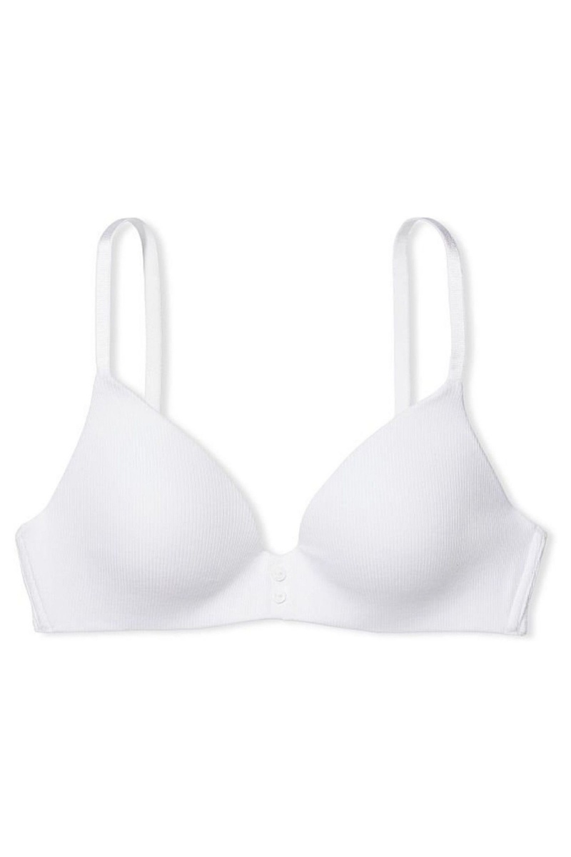 Victoria's Secret The T-Shirt Smooth Lightly Gevoerde Non Wired T-Shirt Bra Wit | 68470-HSPL