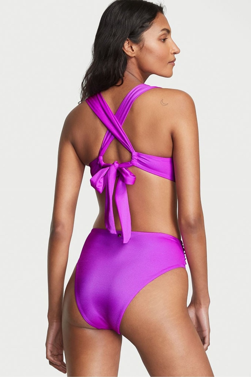 Victoria's Secret Twist Cheeky Bikini Bottom Paars | 15832-PQZD