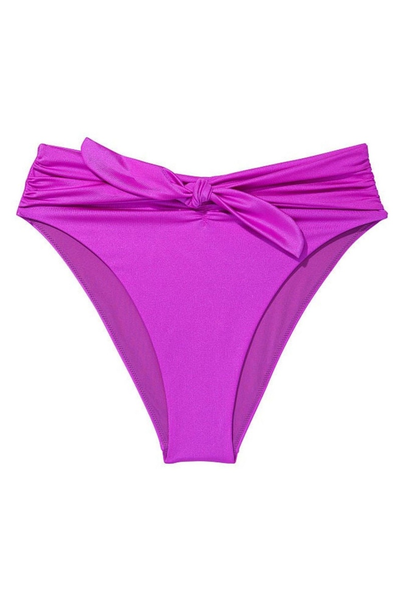 Victoria's Secret Twist Cheeky Bikini Bottom Paars | 15832-PQZD